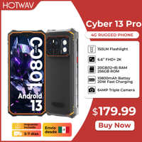 [World Premiere] HOTWAV Cyber 13 Pro 20GB+256GB 6.6'' FHD+ 2K 150LM Flashlight 64MP Android 13 10800mAh 20W Fast Charging Global