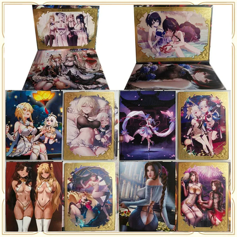 

Anime Goddess Story DIY ACG Boy Games Toys Collectible Card Christmas Birthday Gift Rem Miku Amiya Oumae Kumiko Sexy Metal Card