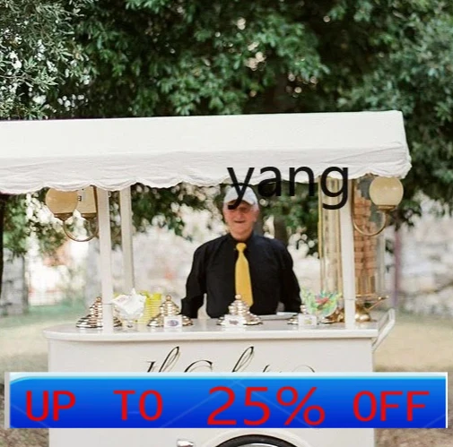 

LMM food street promotion display float wrought iron dining car milk tea drink stall tricycle