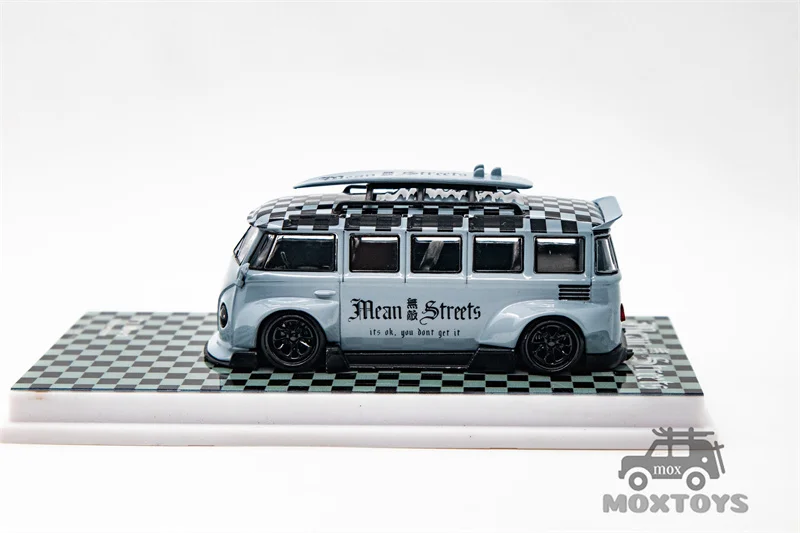 Flame Model 1:64 T1 Kombi dusty blue Limited499 Diecast Model Car