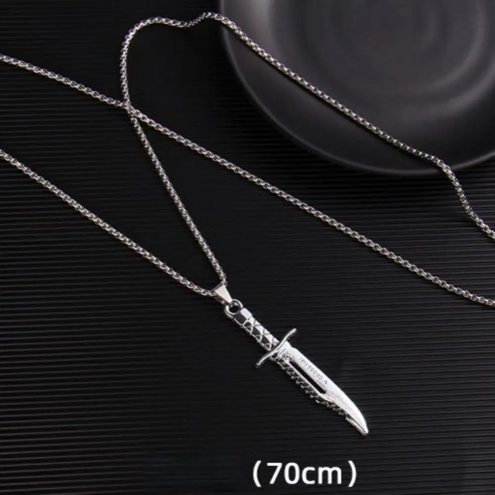 Men\'s Retro Necklace Personalized Sword Domestic Domineering Dragon Sword Trip-Mortar Pendant Niche Design Sensory Accessories