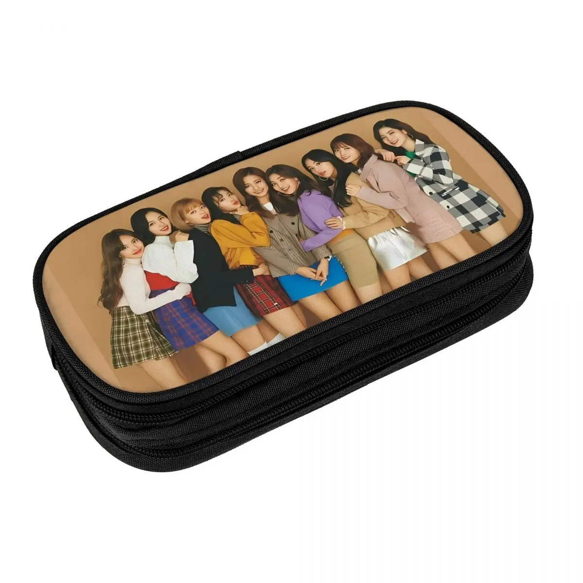 

Twices Girls Group Kpop Pencil Case Singer Kawaii Zipper Pen Box Girls Boys Cute Big School Pencil Cases Supplies