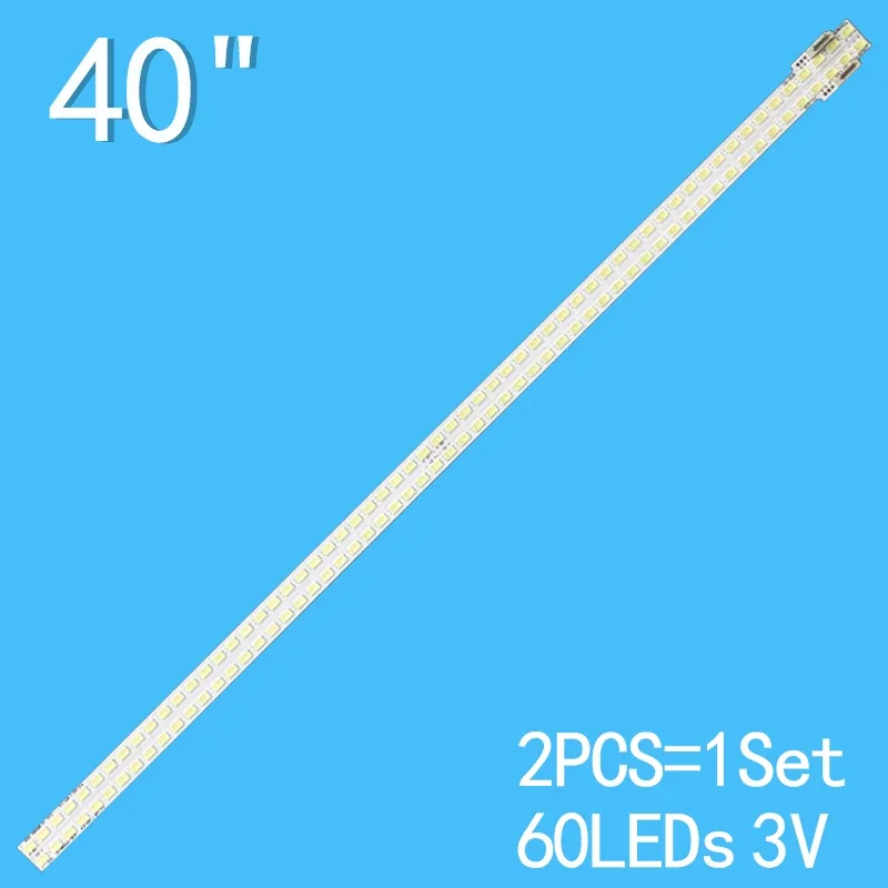 

443mm LED backlight strip For 60 lights ACGE-400SMA-R1, ACGE-400SMB-R1, B40-LB-6333, VXM400AR02, LTR400HS04