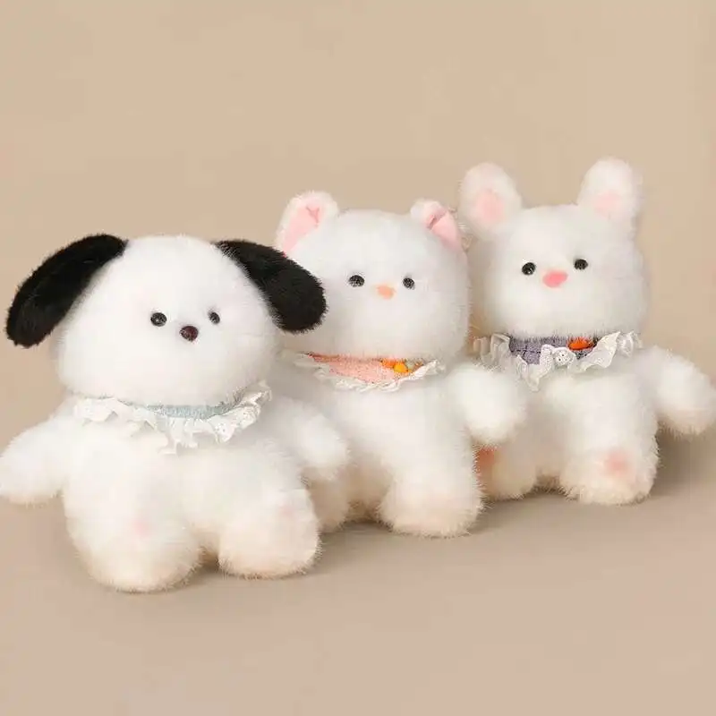 

Милые игрушки с животными, очаровательная кошка, собака, кролик, мягкий мультяшный кролик, щенок, котенок, кукла, подарок на день рождения, детская подушка для сна, декор