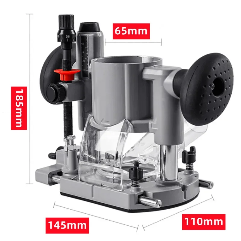 Compact Plunge Router Milling Trimming Machine Base for Electric Trimming Machine Tool Diameter 65mm Carpenter Woodworking Tool