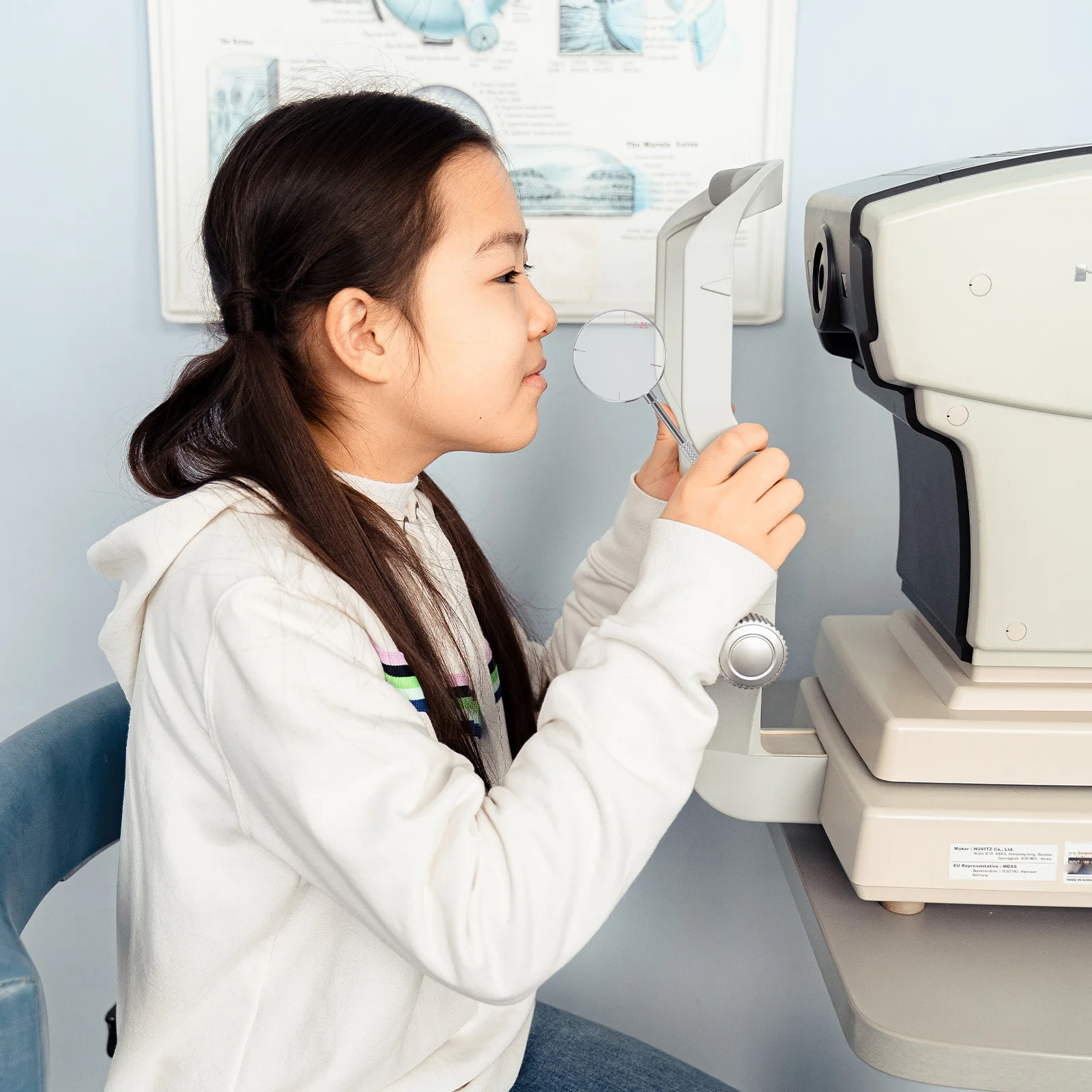 2Pcs Cross Cylinder Lens Optometry Set Round Optical Diopters Eye Exam Instrument for Astigmatism Diopters Cross Cylinder Lens