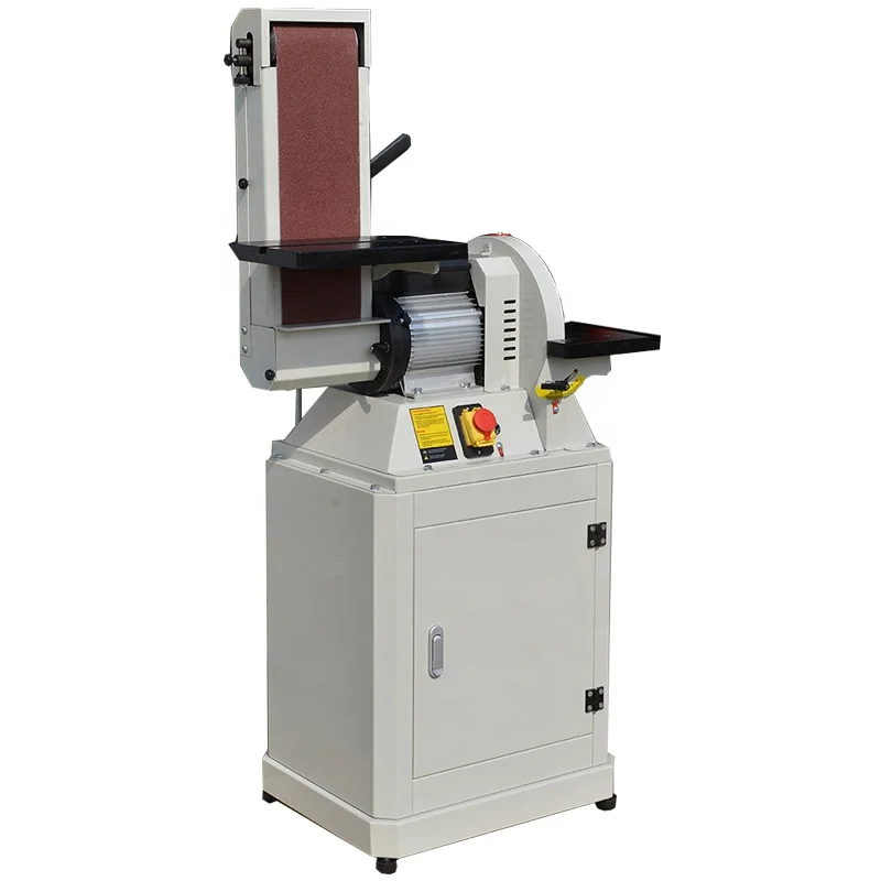 

China wood processing machine desktop belt disc sander and wood sander