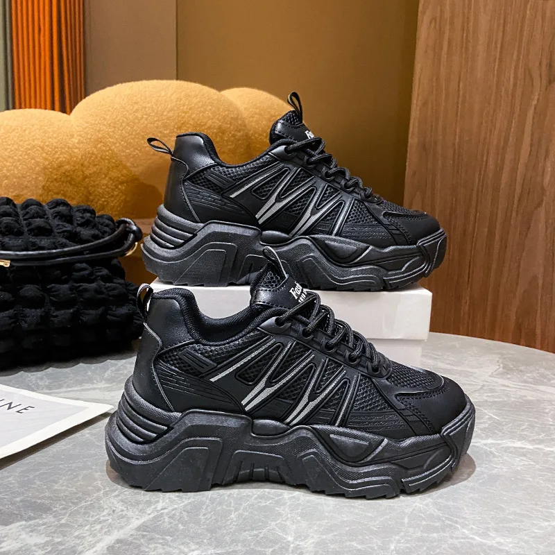 Netizen-zapatos informales de malla para mujer, calzado deportivo ligero de suela gruesa, tendencia de primavera, 2023