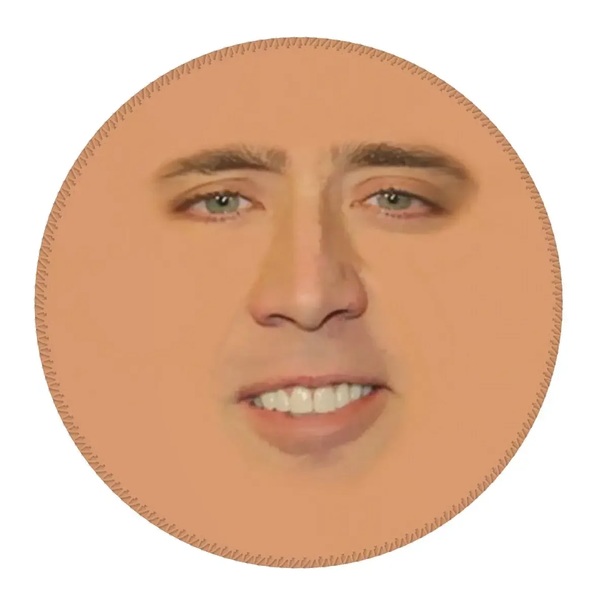 Nicolas Cage Full Face Round Mouse Pad Computer Keyboard Mouse Mat Gaming Laptop Desk Mat Office Table Mats