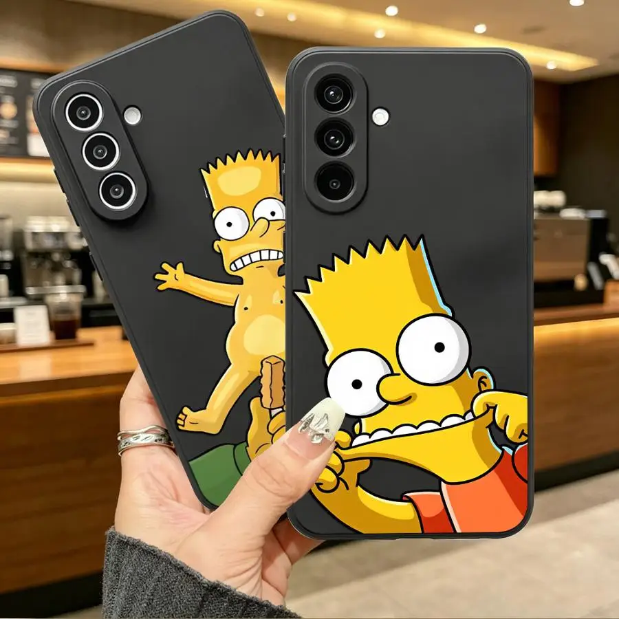 Lustige S-Simpsons Familie Handyhülle für Samsung Galaxy A57 A15 A53 A17 A23 A25 A16 A06 A05 A73 A51 A55 A52 A36 A37 A13 A70