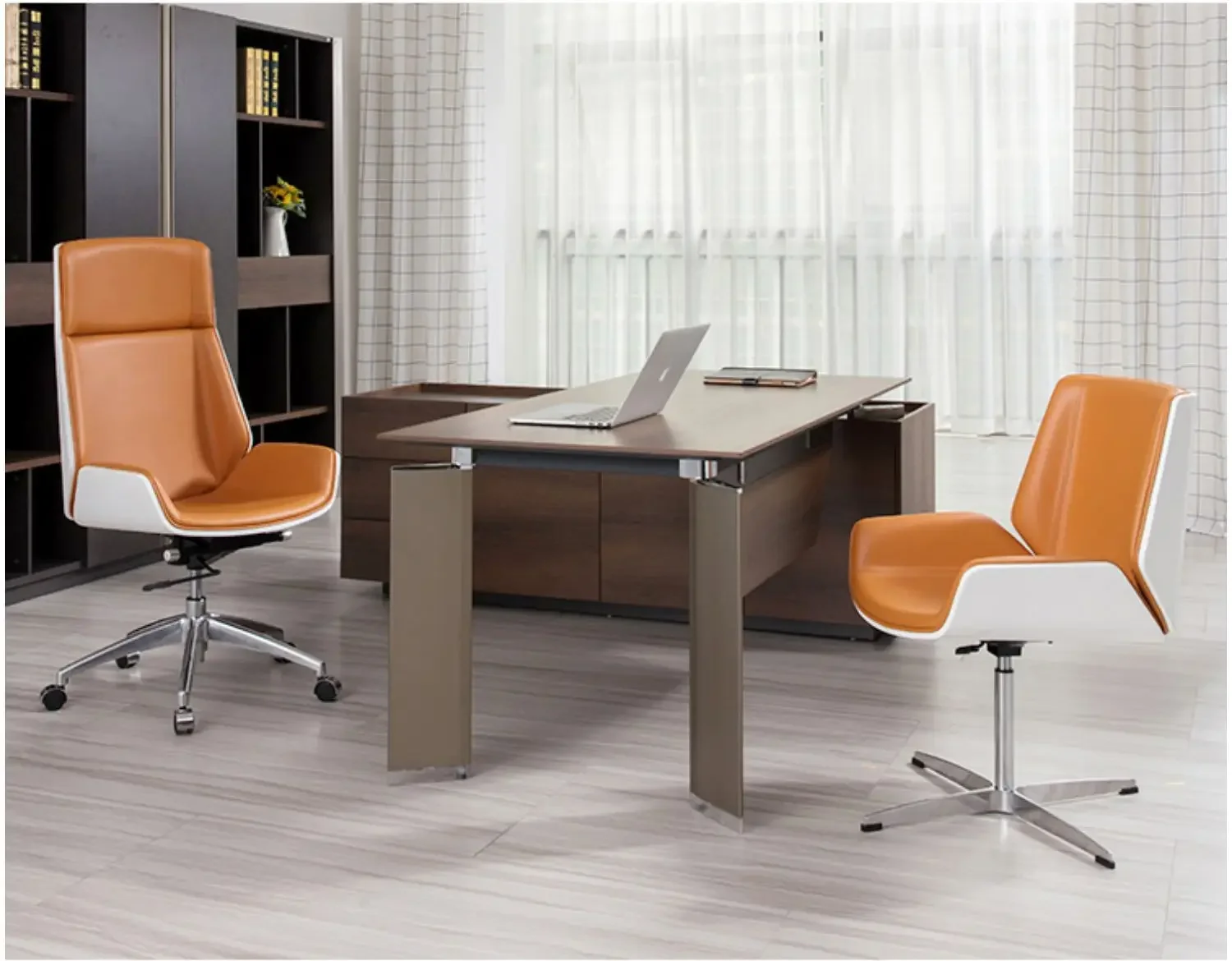 Meeting room chairs,minimalist modern home study leather chairs,computer chairs, comfortable and long-lasting sitting