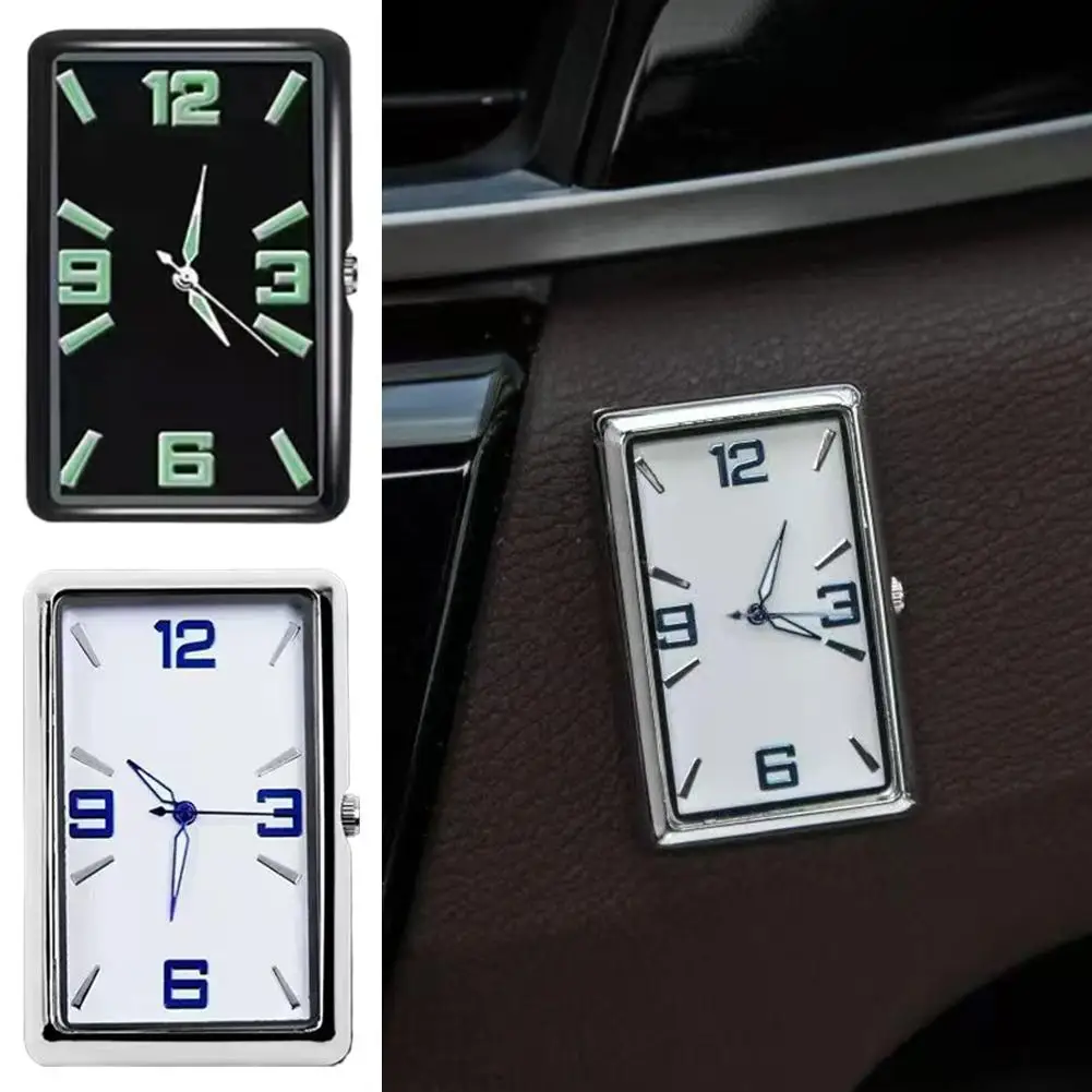 Car Clocks Fluorescent Night Vision Zinc Alloy Fashion Watches Automobile Quartz Clock Auto Ornament Car Accessories Gifts