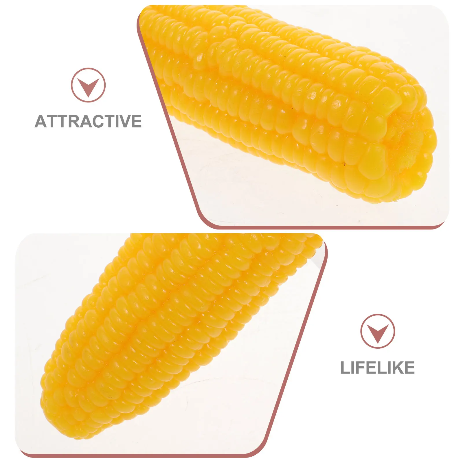 

Artificial Corn Decor Realistic Fake Vegetable Home Office Adornment Teaching Tool Food Photography Pvc Simulation Corn