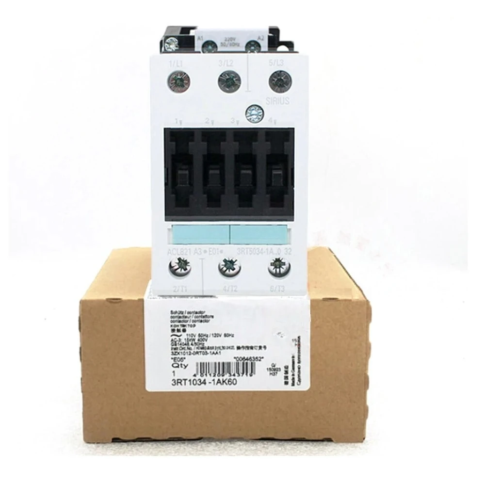 

1 шт. 3RT1034-1AK60 новый неоткрытый контактор 3RT1034-1AK60 Быстрая доставка