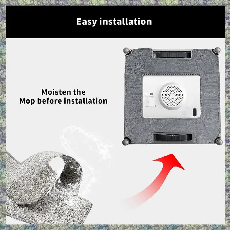 

WON-16 упаковок чистящих подушечек для Ecovacs Winbot W1/W1 Pro, запасные части для чистящих салфеток из микрофибры
