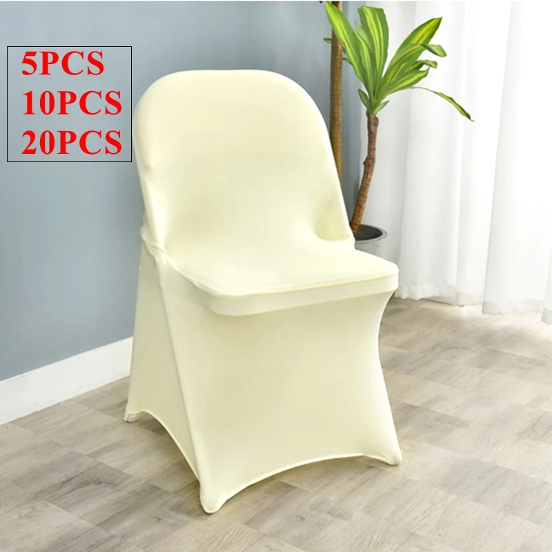 

100% Poly Floding Stretch Spandex Chair Cover For Wedding Banquet Covers Event Party Decoration