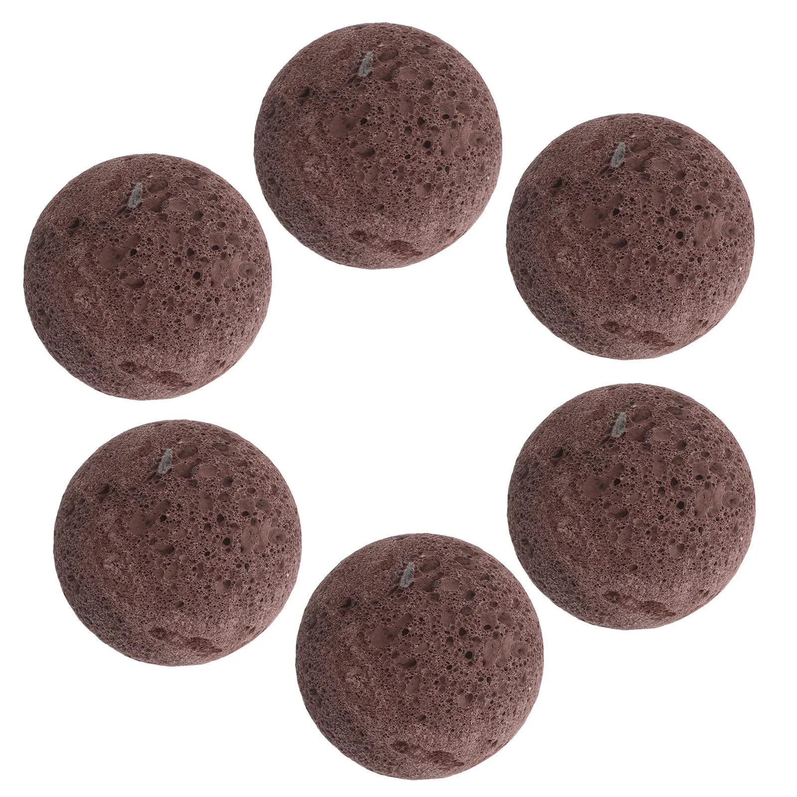 

6Pcs Volcanic Sauna Rocks 2Inch Red Diffuser Steam Stones Natural Aromatherapy Oil Diffuser for Home Steam Room Spa Heater