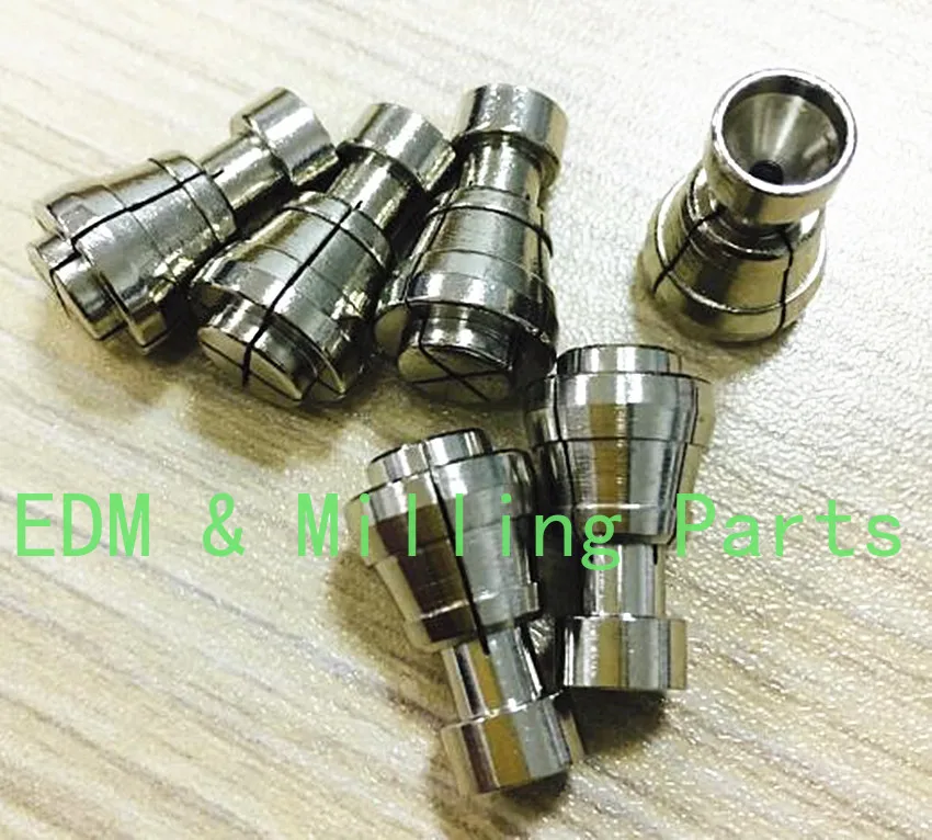 1PC CNC EDM Wire Drill Guide Steel Collet 0.3-1.6mm  Fine Hole Punching Machine Chuck 13*10*23mm For Spark SSG Machine Service