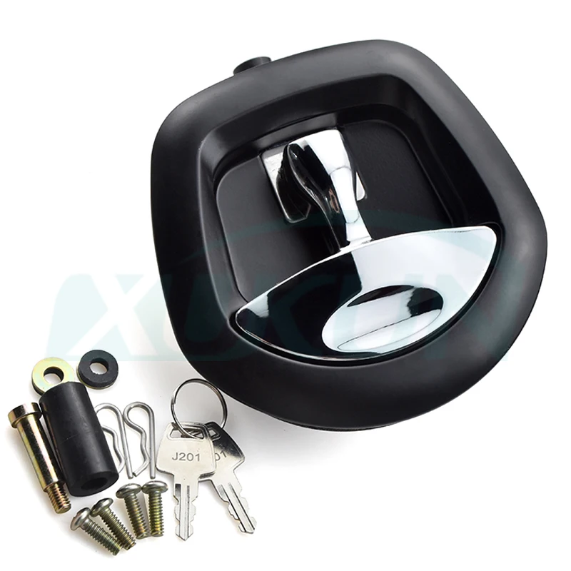 XK160 Remote Control Power Operated Compression T Handle Central Folding Black Whale Tail Locks