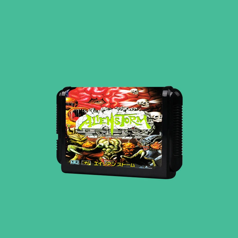 لعبة Alien Storm USA/EUR/JAP لوحدات التحكم SEGA Mega Drive Genesis 16 بت دليل صندوق خرطوشة الألعاب