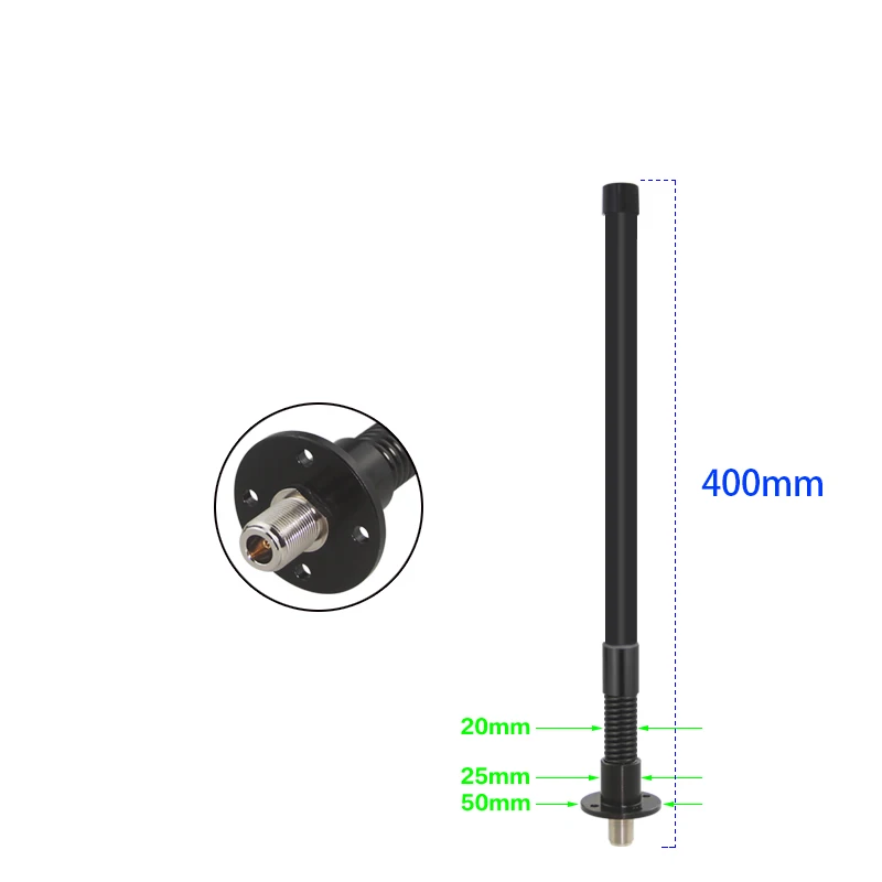 868MHz Omni Outdoor Antennas Meshtastic 915 MHz Antenna 840-960MHz Flange spring shock-absorbing Antenna for LoRa HaLow Hotspot