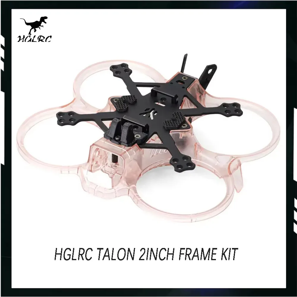 

HGLRC Talon 2Inch 106mm FPV Frame Kit - Lightweight Carbon Fiber for Analog/O3 Cinewhoop Drone RC Quadcopter Accessory
