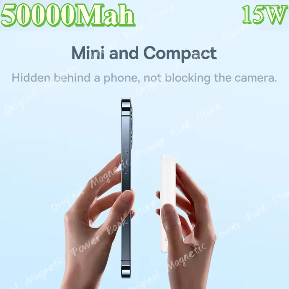 

Power Bank For Magsafe,Magnetic Wireless Powerbank Portable External Auxiliary Battery Pack For iPhone 11 12 13 14 15 16 Pro Max
