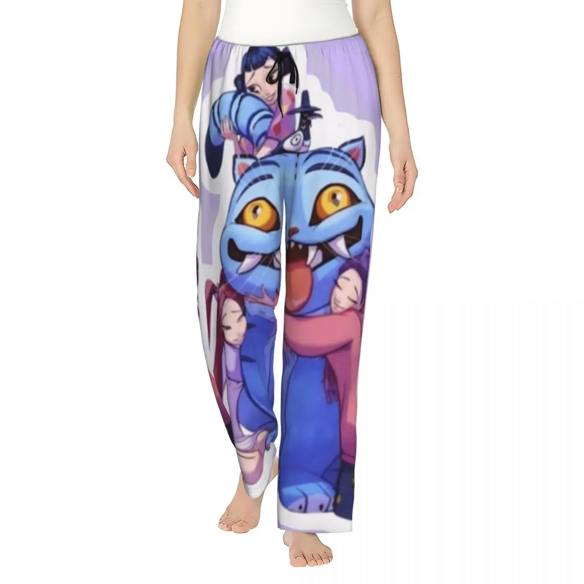 

Kpop Demon Hunters Rumi Mira Zoey And Derpy Tiger Pajama Pants Soft Comfy Elastic Waist Pajamas Student Fashion Sleeping Pants