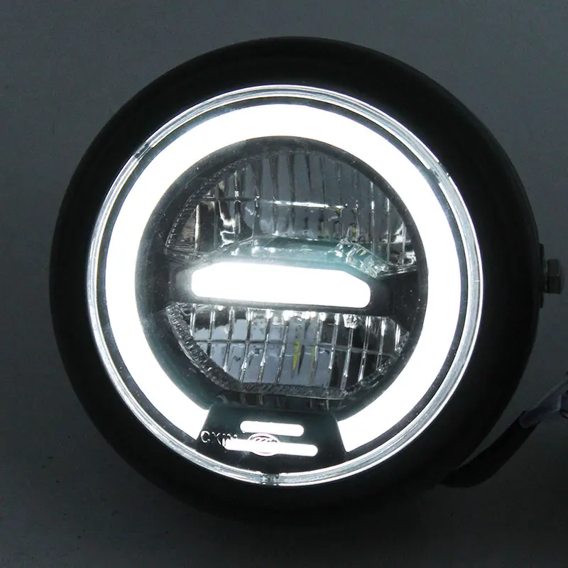 Universal Cafe Racer Vintage Motorcycle LED Head lamp Headlamp distance light Refit motorcycle headlight Cafe Racer