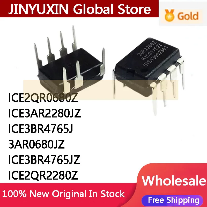 5PCS ICE2QR0680Z ICE3AR2280JZ ICE3BR4765J 3AR0680JZ ICE3BR4765JZ ICE2QR2280Z DIP-7 Chip in stock wholesale