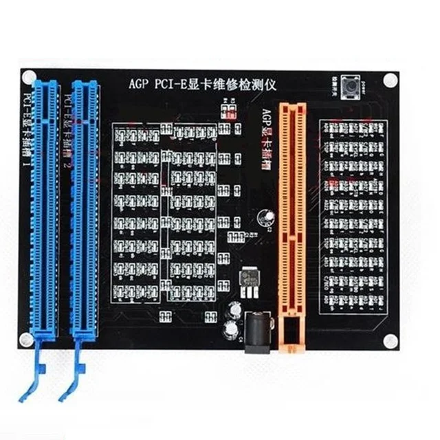 AGP pci-e X16 dwufunkcyjny wyświetlacz miernik do gniazdka karta wideo Checker Tester karty graficznej narzędzie diagnostyczne