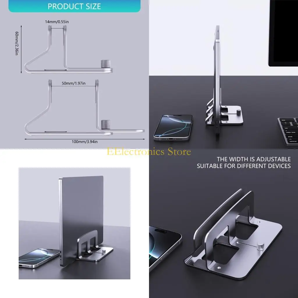 

B03C Вертикальная подставка для ноутбука, регулируемая настольная док-станция для ноутбука, экономия места, замена вертикальной