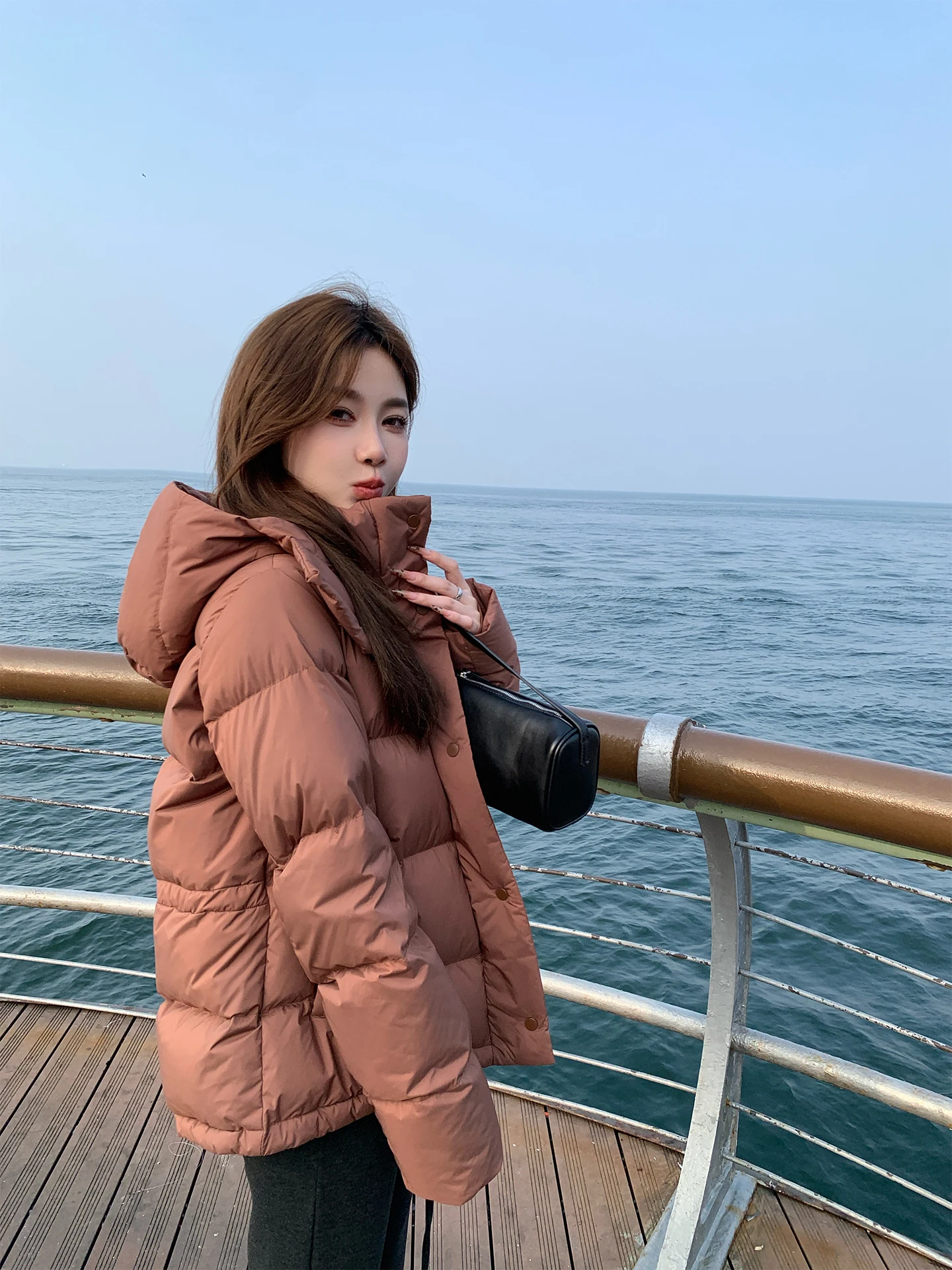 

Женская утепленная куртка-пуховик X Stevens с капюшоном, свободного кроя, на 90% из белого утиного пуха, для повседневной носки