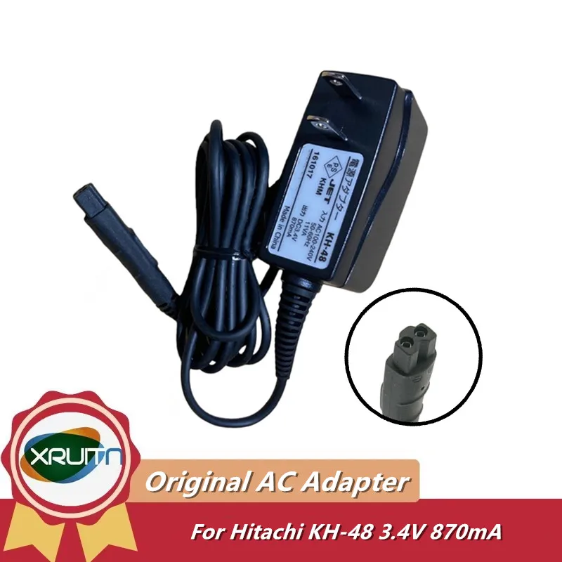 Original KH-48 AC100-240V DC 3.4V 870mA AC Adapter Power Supply Cord For Hitachi RM-LF433 RM-LF437 RM-LF439D Razor Charger