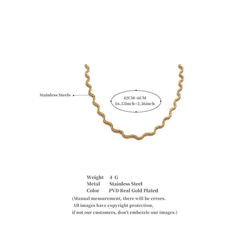 Yhpup 2025, eingetroffen, Edelstahl, neue Kette, schicke Qualität, Halskette für Damen, modisch, wasserdicht, PVD-beschichtet, Kragen, Schmuck, Geschenk – Detail 5