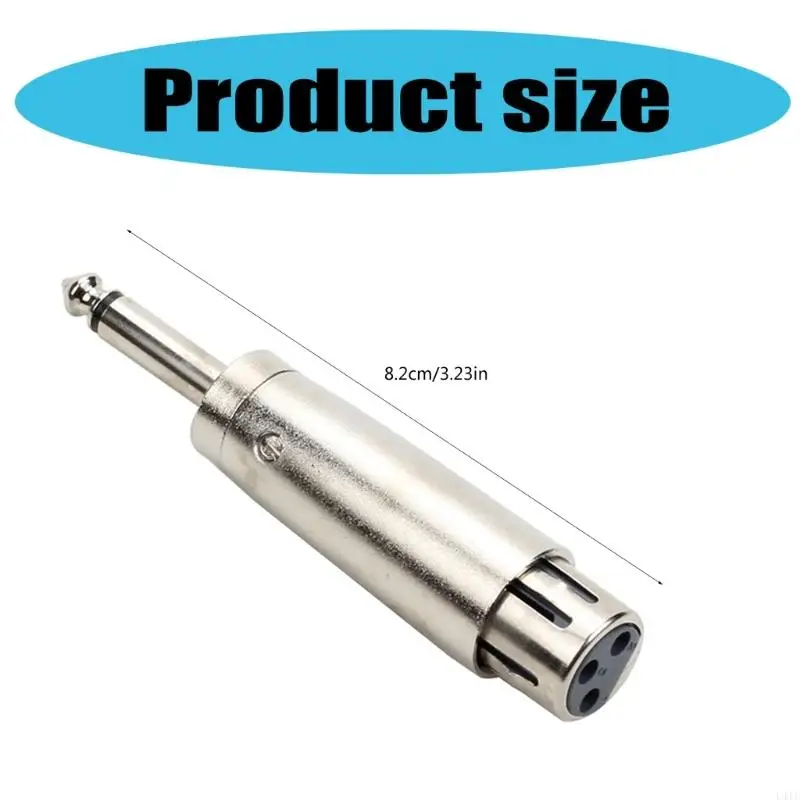 L41F Standard da 6,35 a 3 pin convertitore 6,35 mm Mono Male Plug connettore 3pin