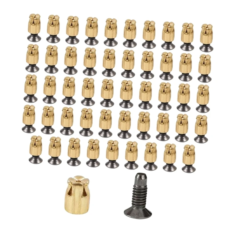 Cabinet Hinge Mounting Nut & Screw Quick Install Carbon Steel Expansion For Secure Cabinet Fixing Enduring