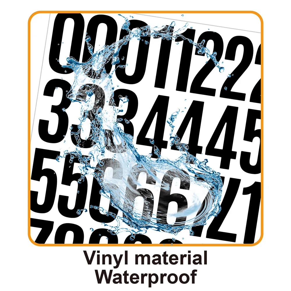 2 Inch Waterproof Self Adhesive Number Stickers-Durable Labels for Table Numbers,Locker Tags,Warehouse Organization&DIY Crafts