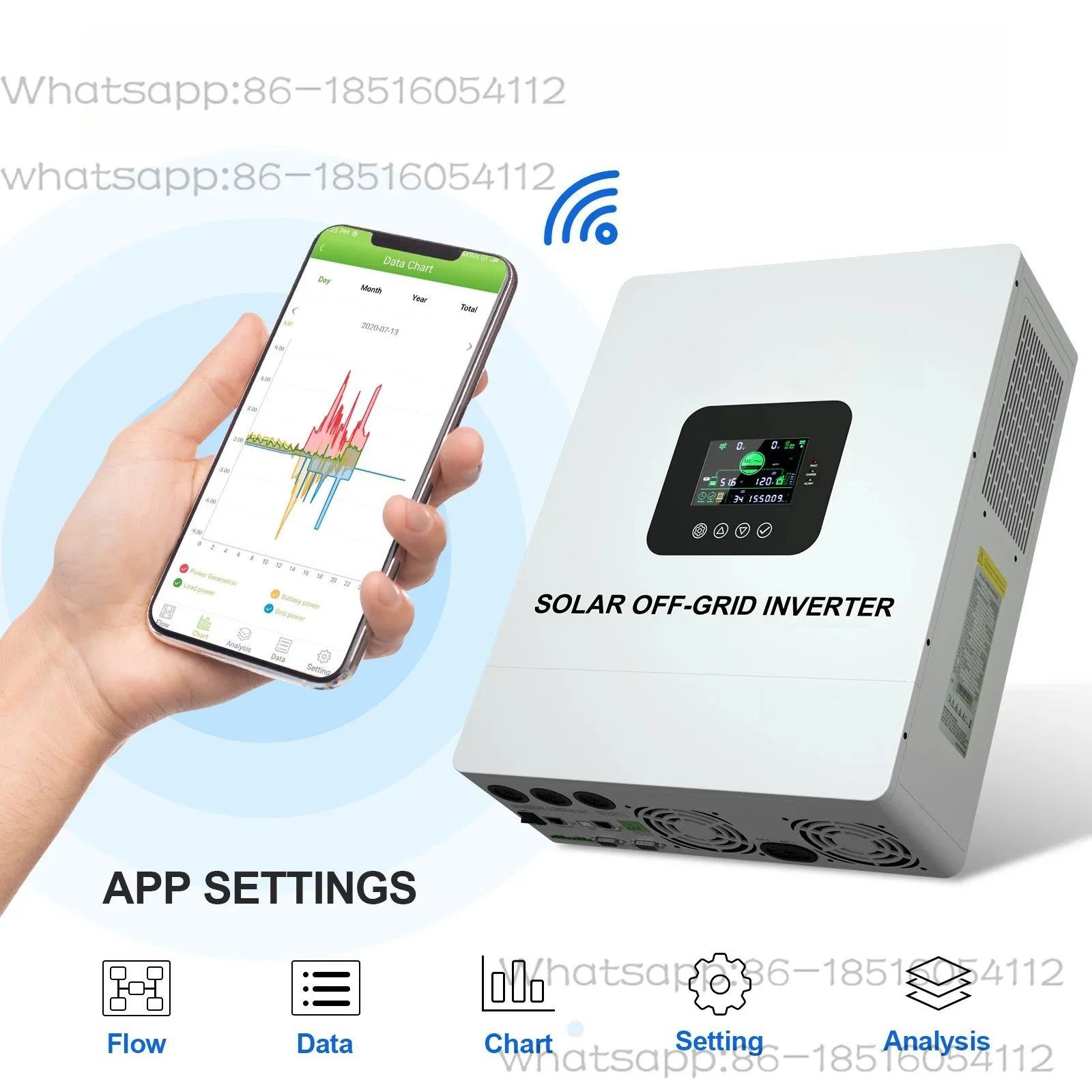 Solar controller 12V24V48V60V72V96V universal 230V photovoltaic charger battery universal intelligence