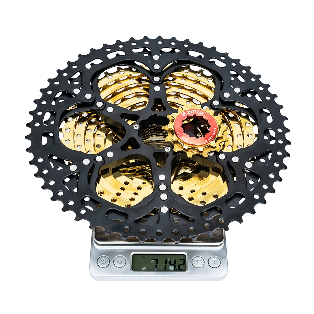 ZTTO MTB Bike 12 Speed 11-52T Cassette 12S 52T 12V K7 Black-Gold Steel Freewheel Sprocket 12S Chain For HG Hub m9100 GX EAGLE