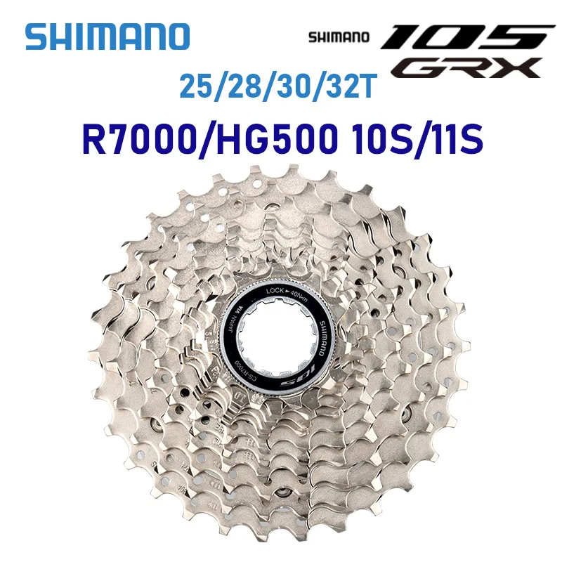 SHIMANO 105 R7000 Cassette 11ล้อความเร็ว11-30T 28T จักรยาน11 S K7จักรยาน11V เฟือง Shimano HG500 10S 5800ชิ้นส่วนจักรยาน