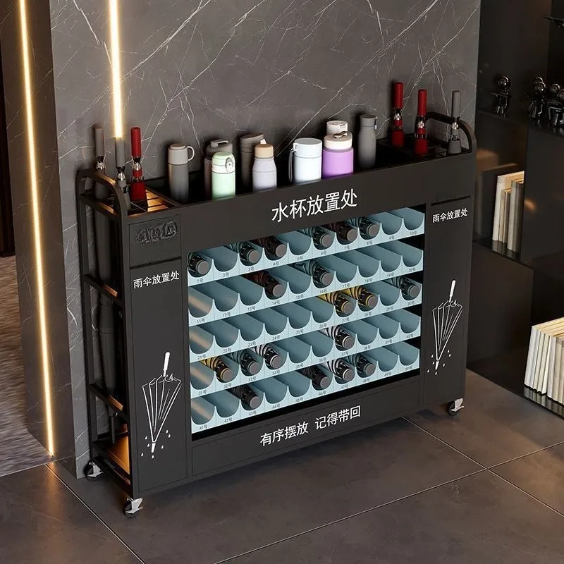 Umbrella Storage Rack Large Capacity School Classroom Library Company Hotel Lobby Entrance