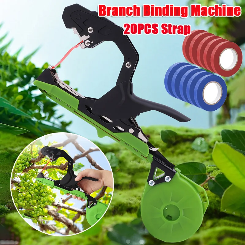 

Garden Hand Tying Machine Plant Lightweight Garden Tools Plant Tape Tool for Vegetables Grapes Tomatoes Cucumbers 20Pcs Strap