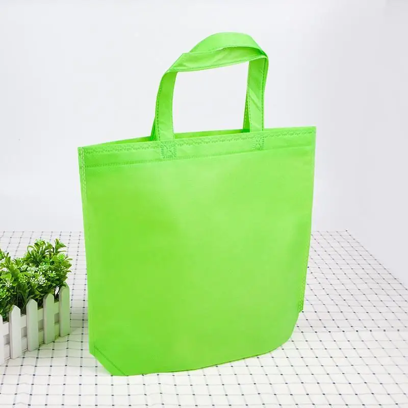 Reusable Non Woven Shopping Tote Bags Bright Colors For Grocery Errands Business Events