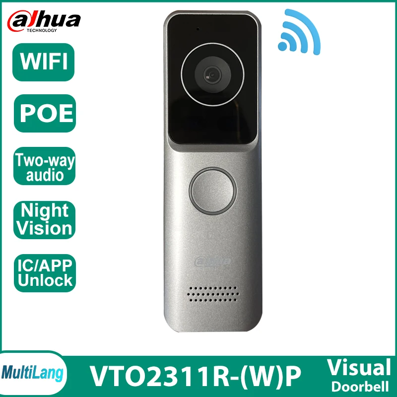 Dahua VTO2311R-WP VTO2301R-P HD Wi-Fi POE IC Card Unlock  Smart Door Station Support Two-way Audio Wireless POE Residen Intercom