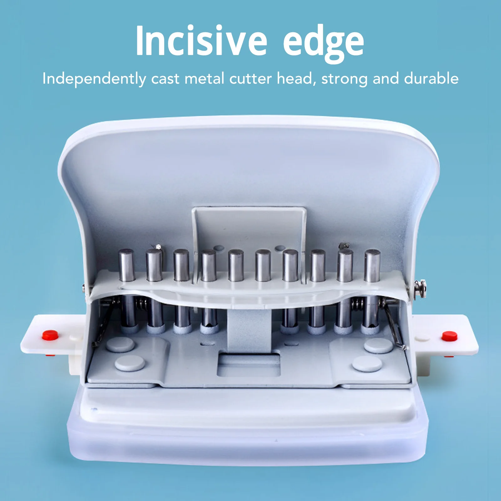 Máquina de encuadernación en espiral de papel, máquina de encuadernación de papel con orificio redondo, carpeta en espiral portátil de mano A4 A5 A6 A7, libro de bobina