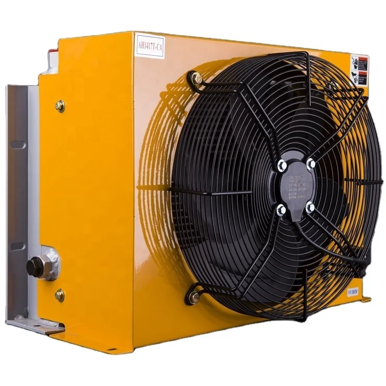 12V Hydraulic Oil Cooler AH1417T-150L Aluminium Air Compressor Oil Cooler with Competitive Price Featuring Motor Core Component
