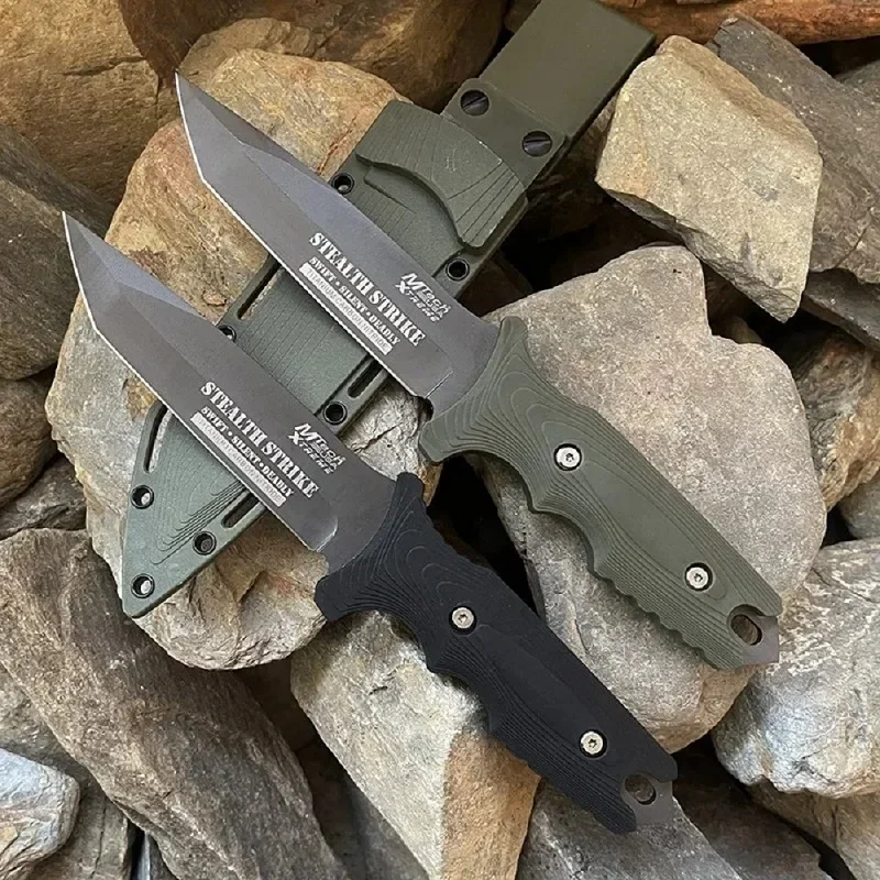 

1pc Wilderness Survival Knife EDC Sharp Military Tactical Knife, Self-Defense, Applicable to the Field Cutting Knife