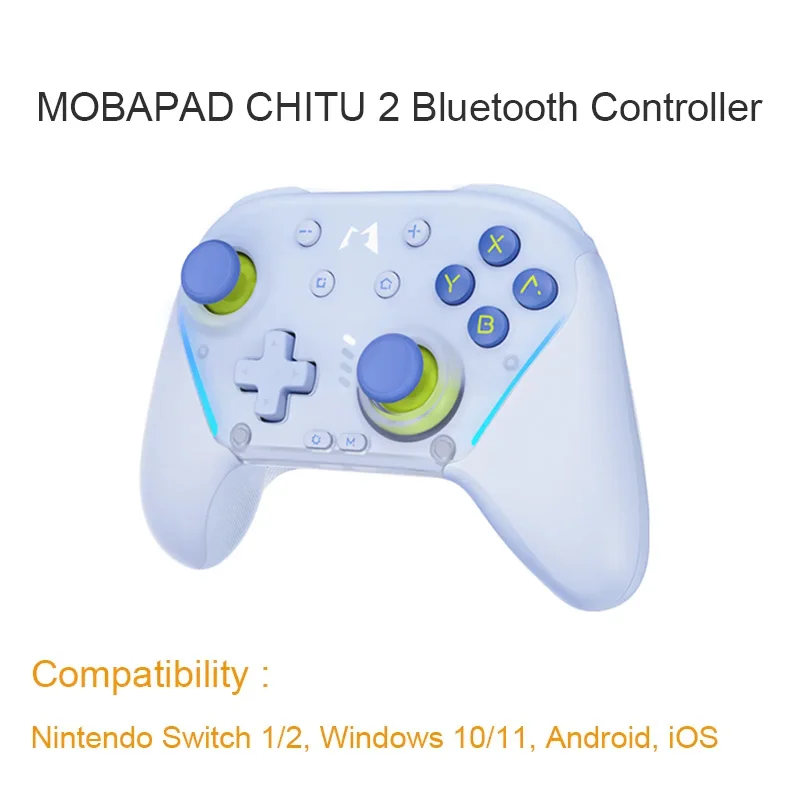 MOBAPAD CHITU 2 HD mechanische gamecontroller voor Nintendo Switch 1/2, PC, Android, iOS met TMR Glide Sticks Gamepad