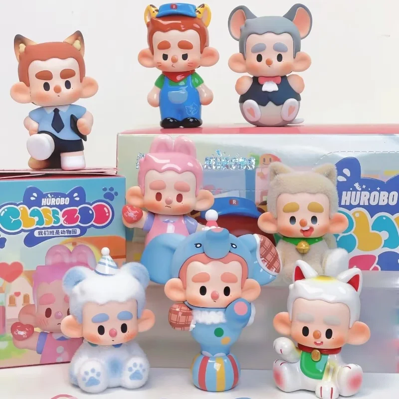 

Genuine Hurobo Our Class Is The Zoo Blind Box Decoration Mystery Box Toy Doll Action Figures Surprise Customized Birtyhday Gift